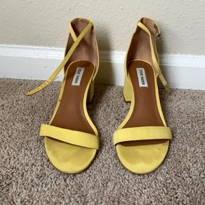Yellow 2 inch heel